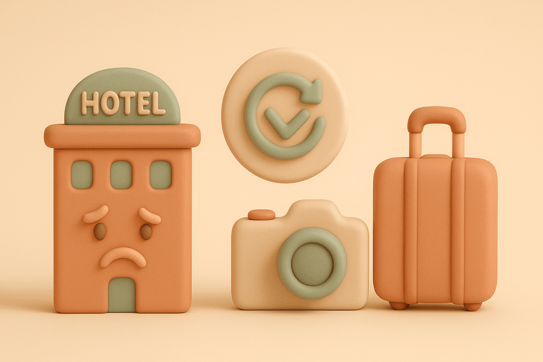 Booking.com hotel refund illustration