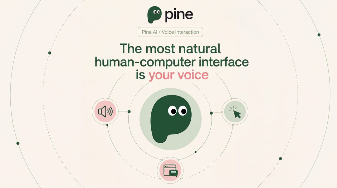 Pine AI voice interaction blog cover