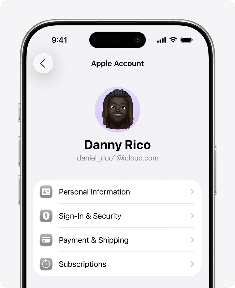 Apple ID settings screen highlighting the Subscriptions tab, a key step on how to cancel chatgpt subscription on iphone.