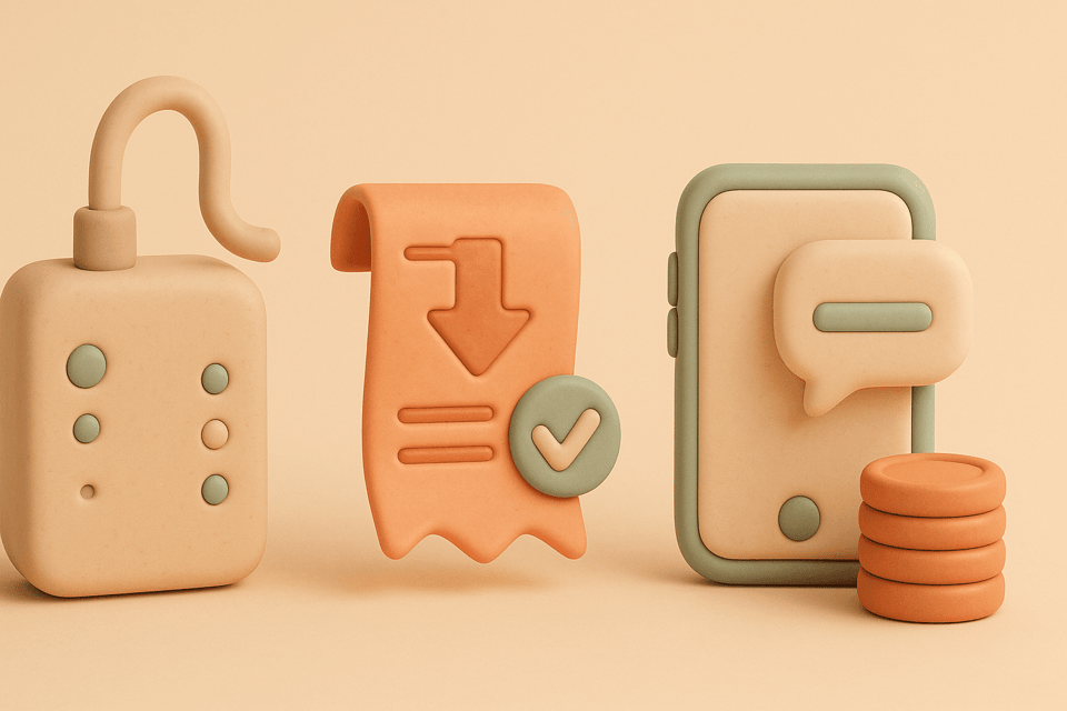Clay modem with shrinking bill and coins