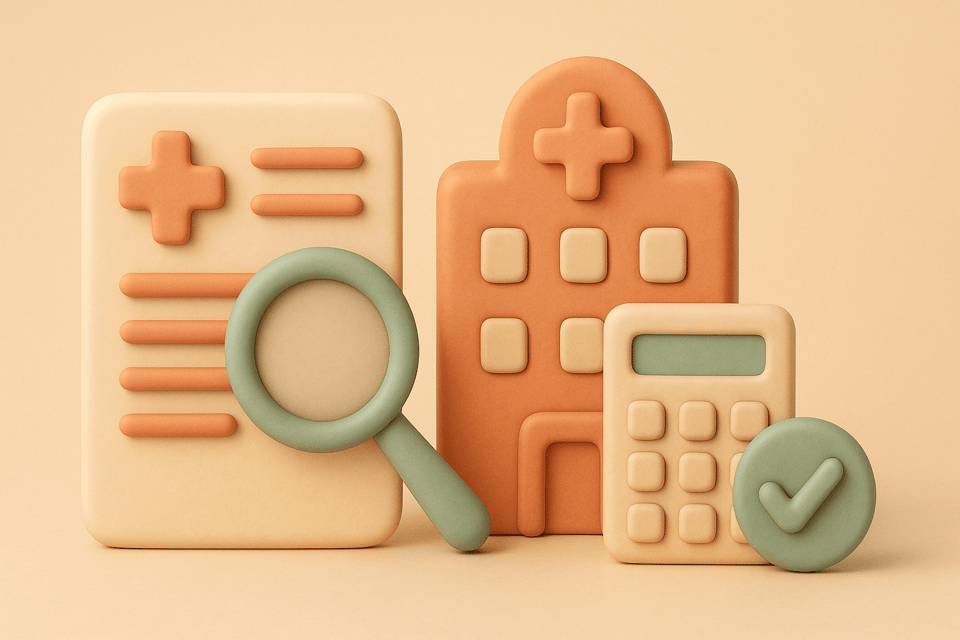 Medical billing dispute illustration
