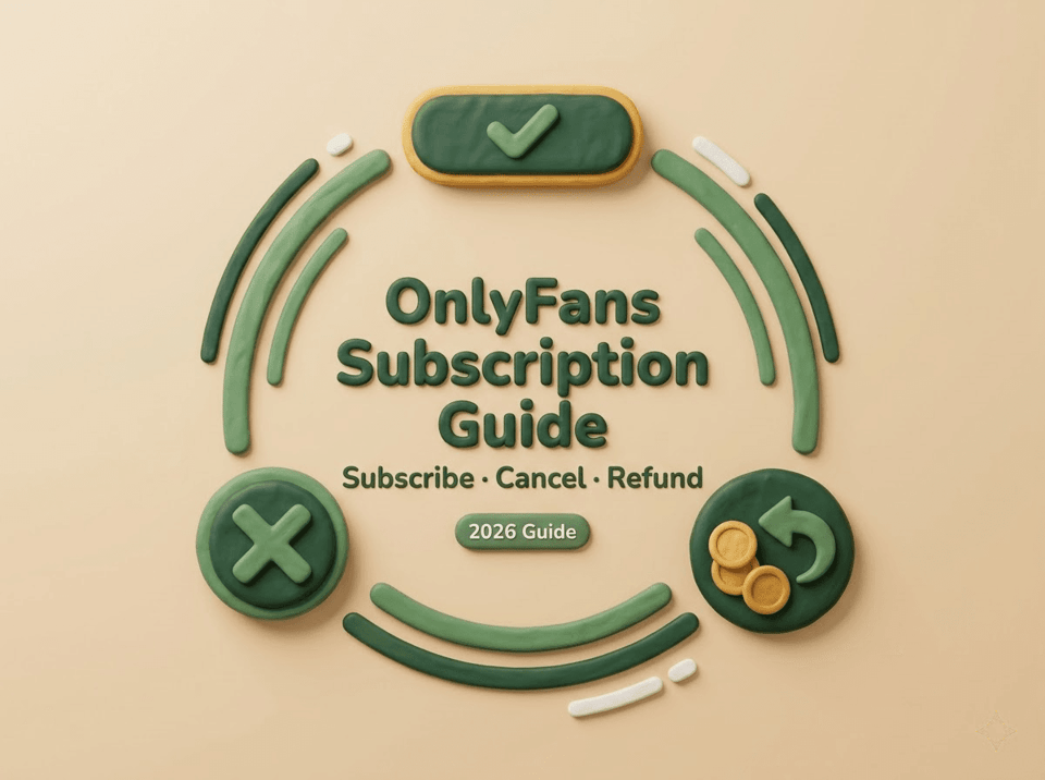 2026 visual guide illustrating the steps for an onlyfans cancel subscription, refund, and setup.