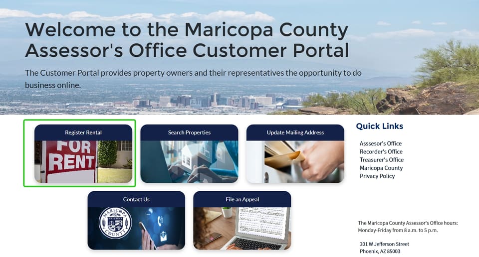 Scottsdale official application portal screenshot for workflow step 4