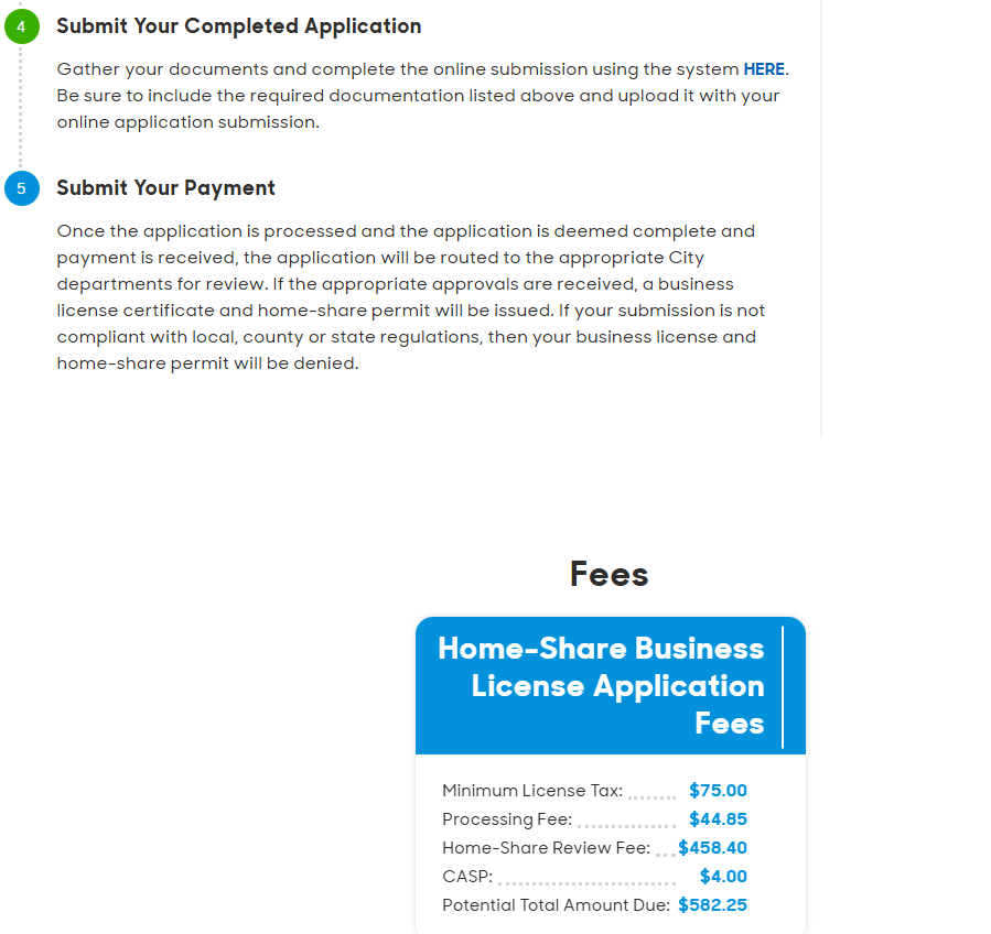 Santa Monica official application portal screenshot for workflow step 4