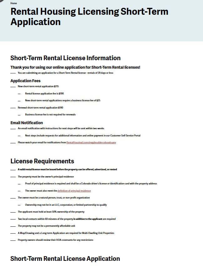 Boulder official application portal screenshot for workflow step 4