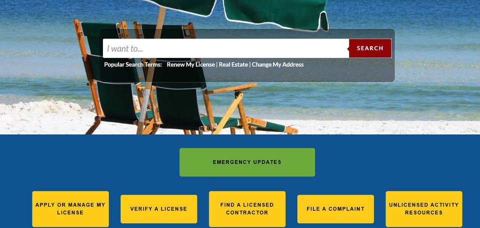 Destin official application portal screenshot for workflow step 2