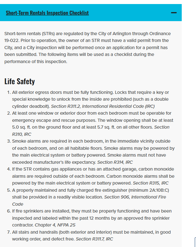 Arlington official application portal screenshot for workflow step 3