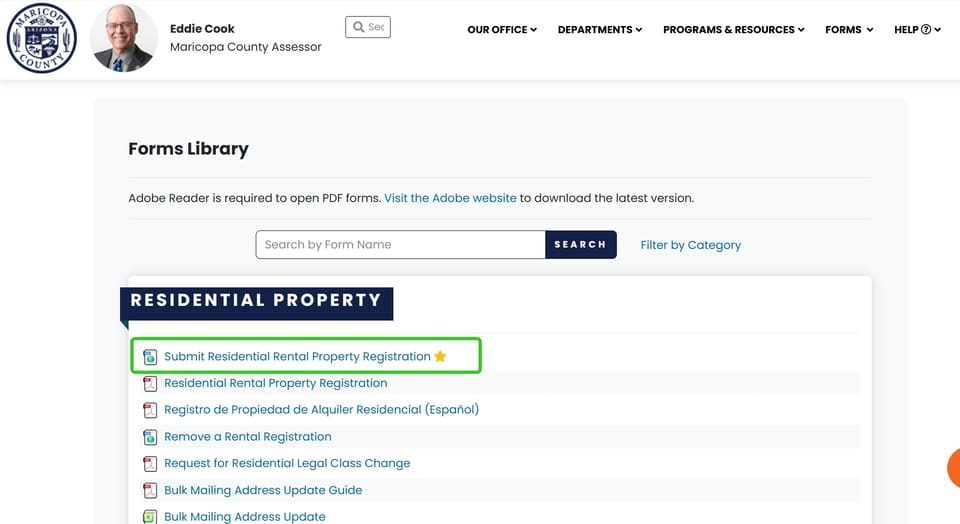 Gilbert official application portal screenshot for workflow step 2