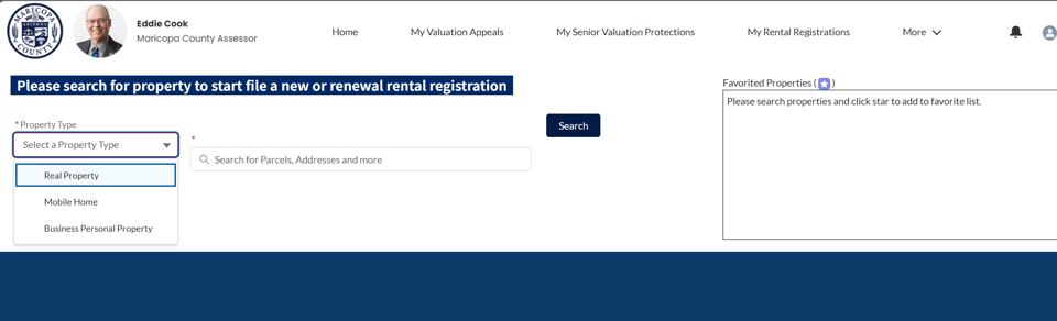 Gilbert official application portal screenshot for workflow step 2