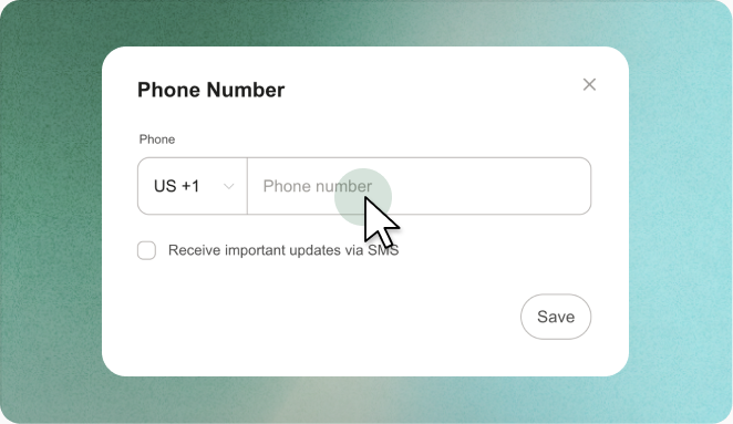 Dedicated Pine phone number setup